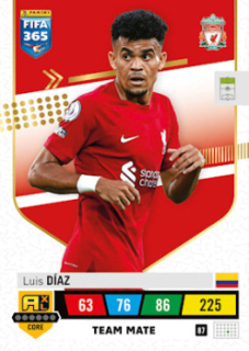 Luis Diaz Liverpool 2023 FIFA 365 Team Mate #87